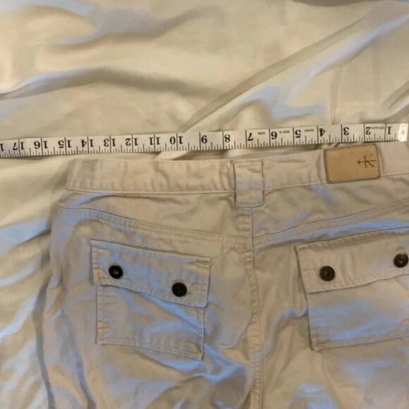 Calvin Klein Jeans - Womens' Capris Khaki Tan Size 10 - Picture 7 of 9